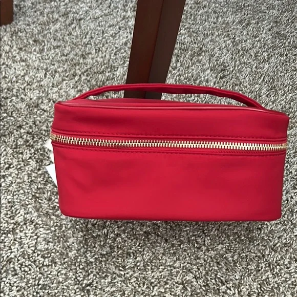 J. Crew Bold Red Cosmetic Bag - Picture 2 of 4